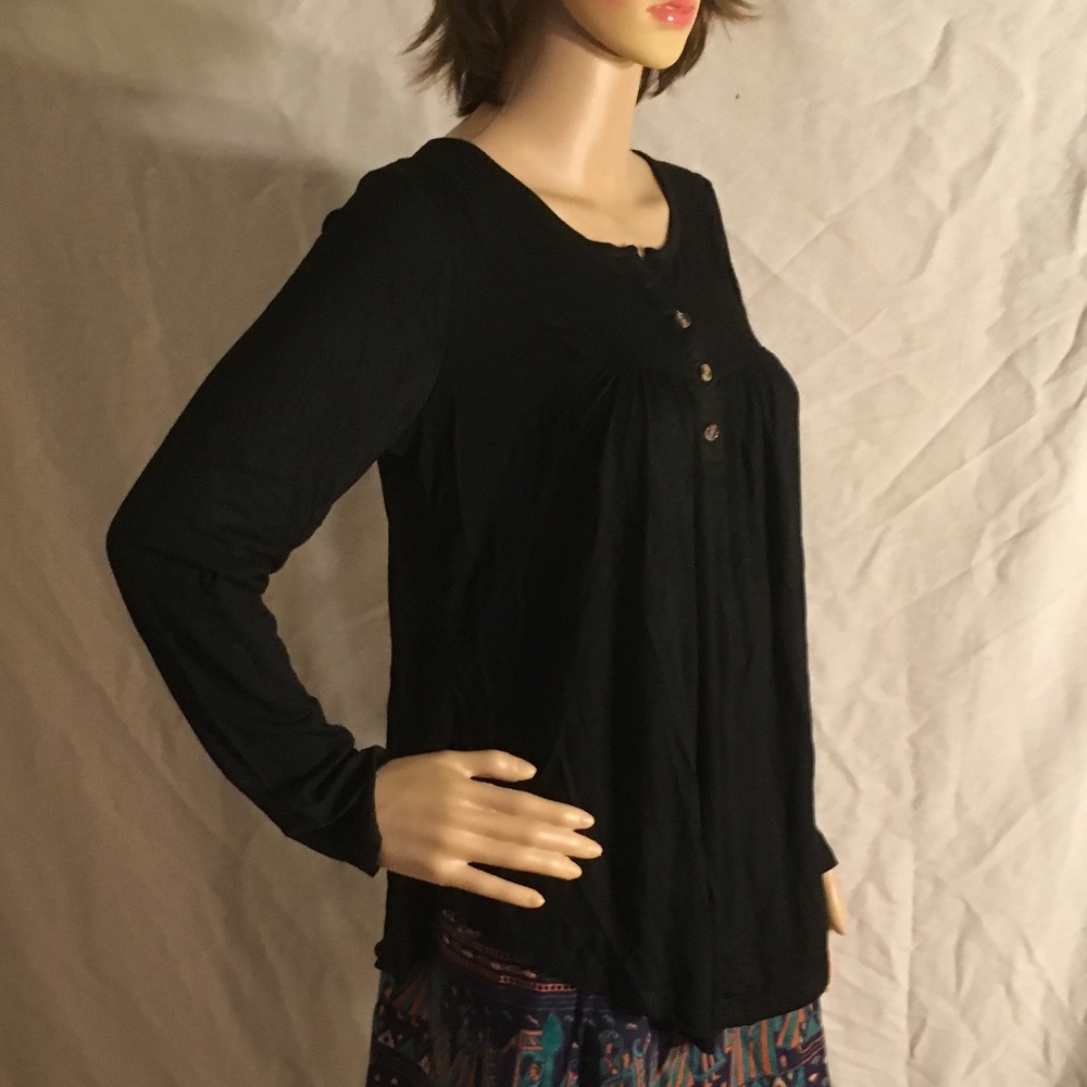 NIB Leo Rosi Jane Black Casual Tunic size small - Picture 5 of 6